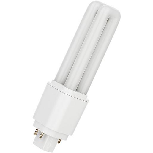 1St. NLEDG24Q_6W_3000K4P. LED Sockel G24 4p, 230V,6W (18W) 3000K,