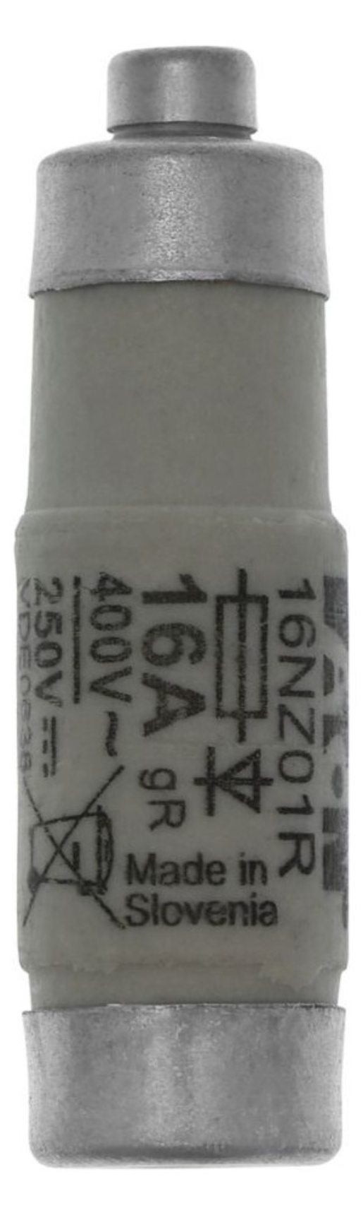 10St. EATON Sicherungseinsatz, Niederspannung, 16NZ01R FUSE-D01 16A GR 400VAC E14
