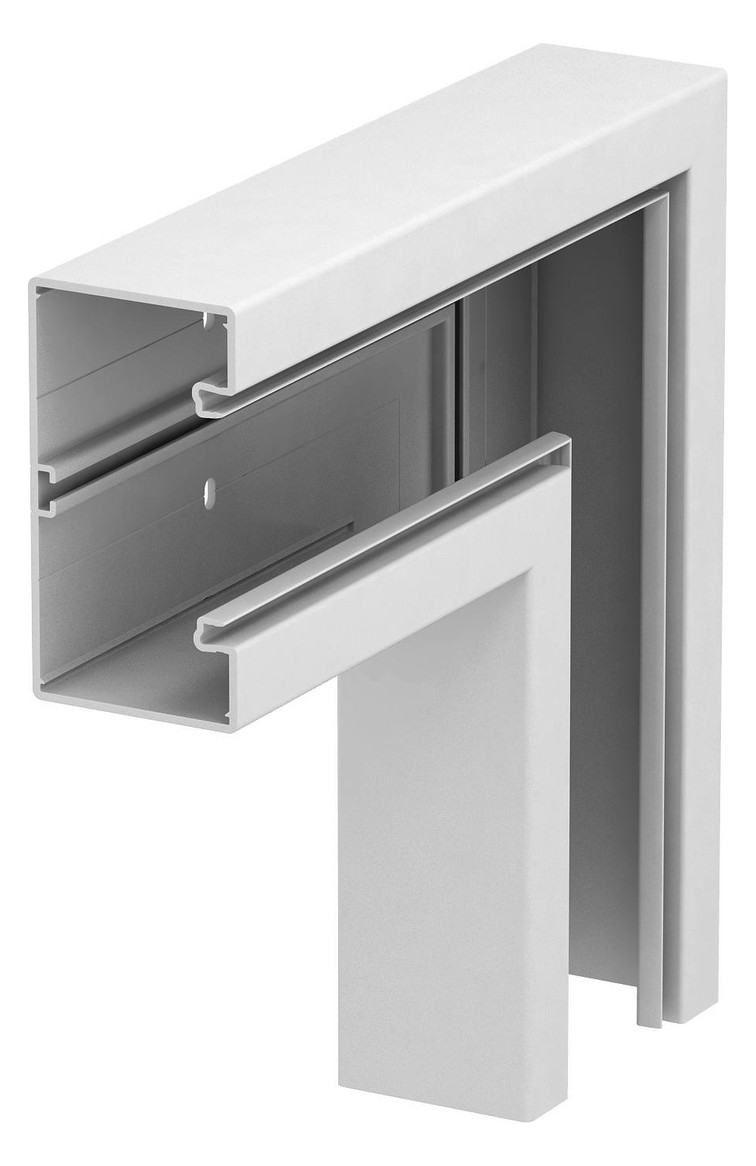 1St. OBO Bettermann GK-F70130RW Flachwinkel 70x130mm, PVC, reinweiß, RAL