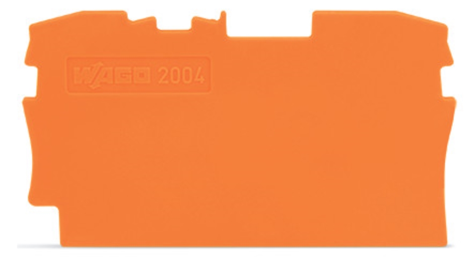 25St. Wago 2004-1292 Abschluss- und Zwischenplatte orange 20041292
