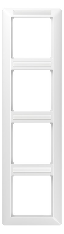 1St. Jung AS584BFINAWW Rahmen 4fach sprühnebeldichtes Fenster bruchsicher Beschriftungsfeldträger senkrechte Kombination