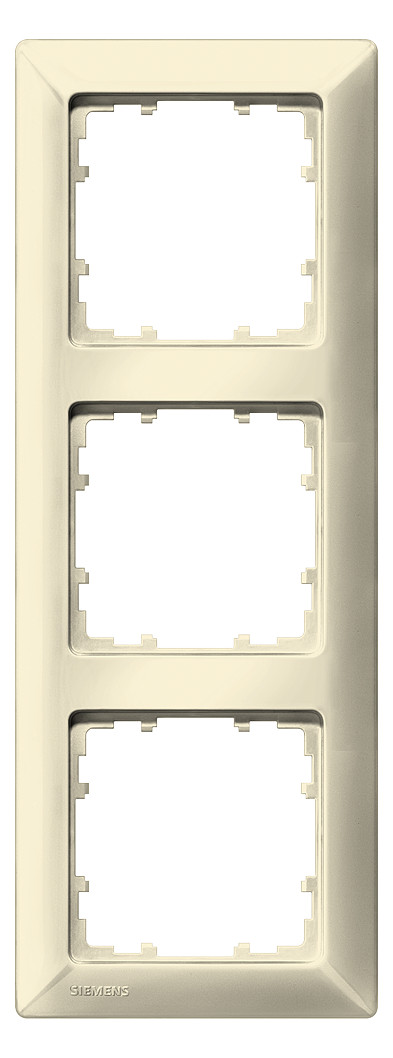 1St. Siemens 5TG2583-0 DELTA line elektroweiß Rahmen 3-fach