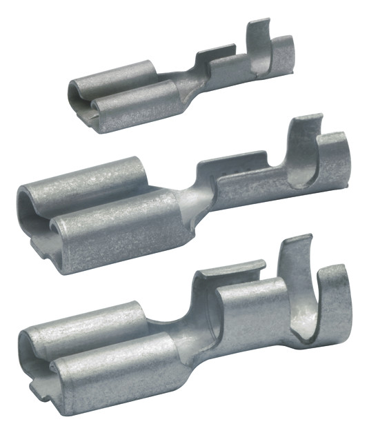 100St. Klauke 18251 Flachsteckhülse nicht-isoliert, 2,8x0,5 mm, 0,5-1 mm², CuZn verzinnt