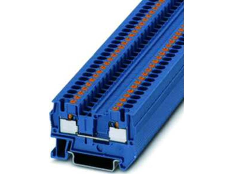 10St. Phoenix PT 4 BU Durchgangsklemme 800 V 32 A Push-in-Anschluss Anzahl der Anschlüsse: 2 0,2 mm² - 6 mm² AWG