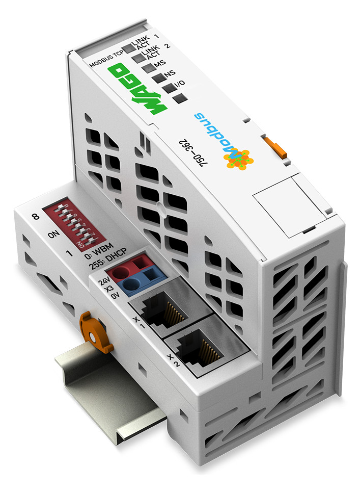 1St. Wago 750-362 Feldbuskoppler Modbus TCP lichtgrau