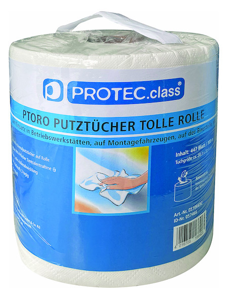 1St. PROTEC.CLASS PTORO PTORO Putztuch Tolle Rolle 2-lagig ws 1St. Protec.class PTORO PTORO Putztuch Tolle Rolle 2-lagig ws