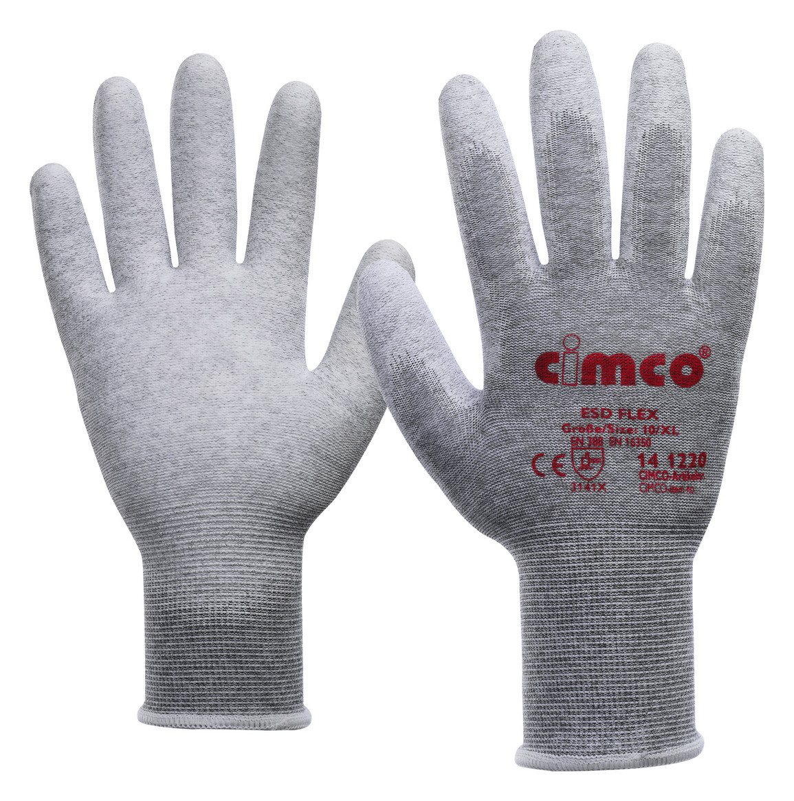 1St. Cimco 141220 Antistatikhandschuh ESD Flex XL