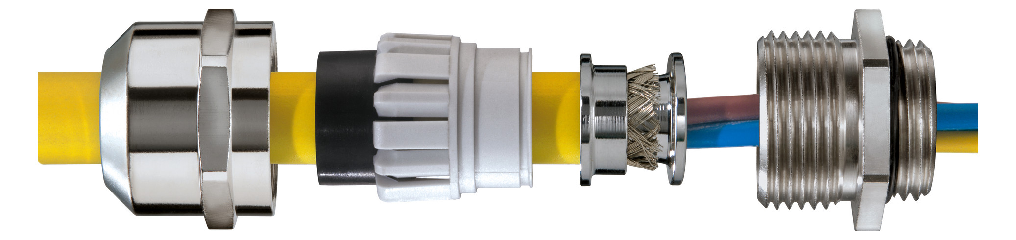 1St. Wiska 10065021 EMV Messingkabelverschraubung M40 EMSKV 40 EMV-Z