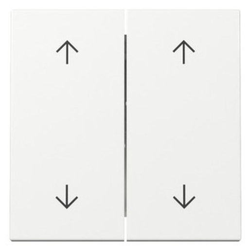 1St. Gira 329703 Wippe 2-fach Pfeile System 55 reinweiß glänzend