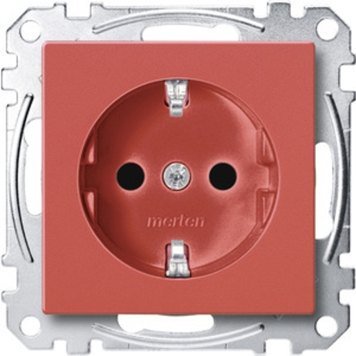 1St. Merten MEG2300-0306 Steckdose für Sonderstromkreis, erhöhter Berührungsschutz, Steckklemmen, rubinrot, System M 1St. Merten MEG2300-0306 Steckdose für Sonderstromkreis, erhöhter Berührungsschutz, Steckklemmen, rubinrot, System M
