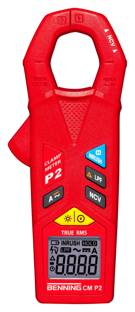 1St. Benning 044679 Trms-Digital-Stromzange 10mA - 400A AC/DC. Zange max. 23 mm. Voltsensor, Inrush, LPF, Hold, Zero. Ca