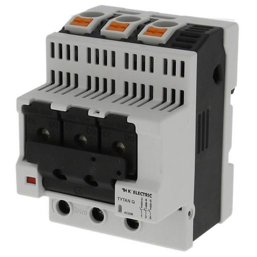 1St. K-Electric 103313, TYTAN Q D0-Sicherungslasttrennschalter 3-polig, 4TE breit