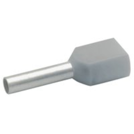 100St. Klauke 8708 Aderendhülsen für 2 Leitungen, isoliert, 2x 0, 75qmm, 8mm lang, Cu