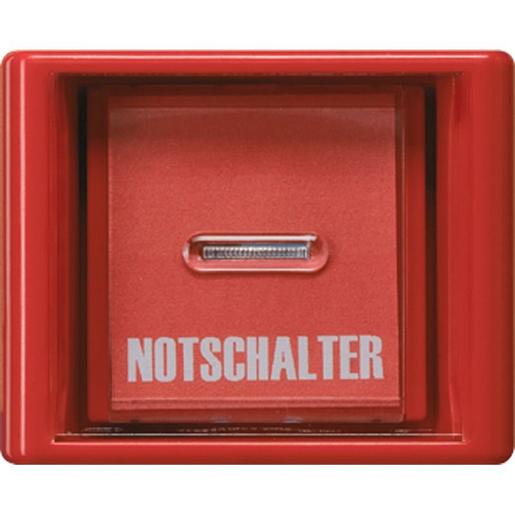 1St. Jung AS561GLRT Abdeckung Glasscheibe rote Wippe mit Linse für Schalter und Taster AS 561 GL RT