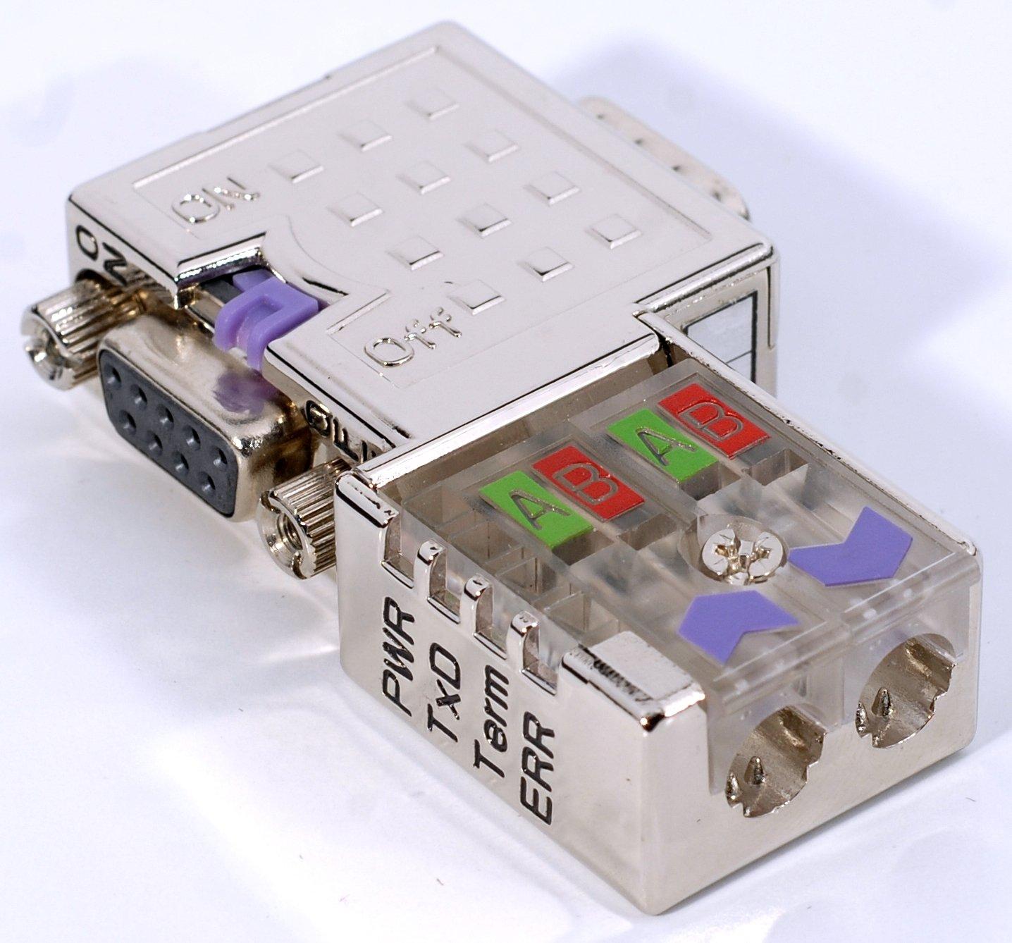 1St. Yaskawa 972-0DP10 Yaskawa PB_DP-Stecker_90 12MBit,PG-Bu Diagn.LEDs,schaltb.Abschlußwid...