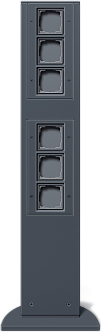 1St. Gira 135128 E-Säule 6x Leereinheit 769 mm Energiesäule Anthrazit