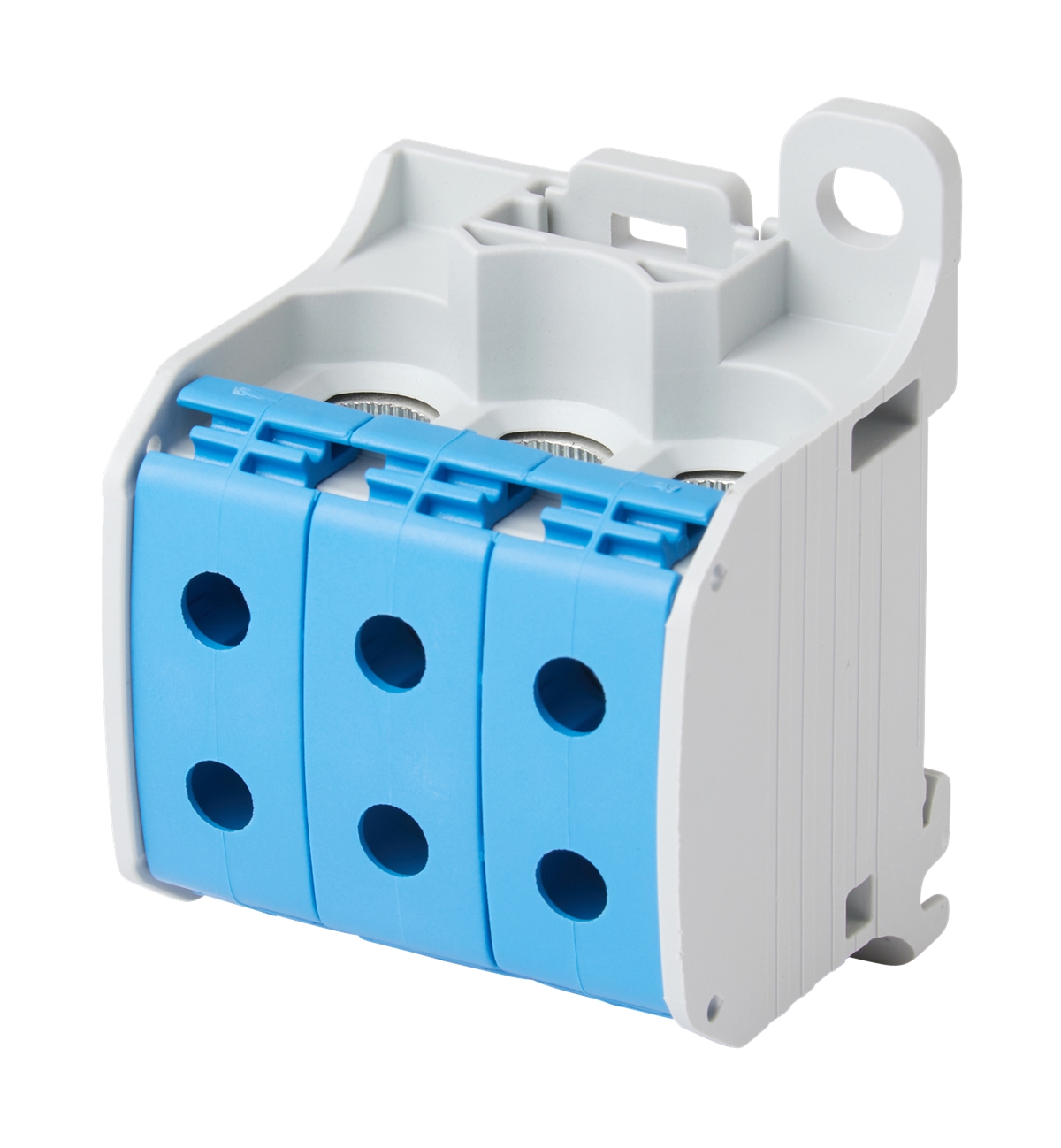 3St. F-Tronic RKA50-1-6bl Reihenklemme 50mm², 1polig, 6 Anschlüsse, blau, CU/AL, RKA50-1-6bl 7730064