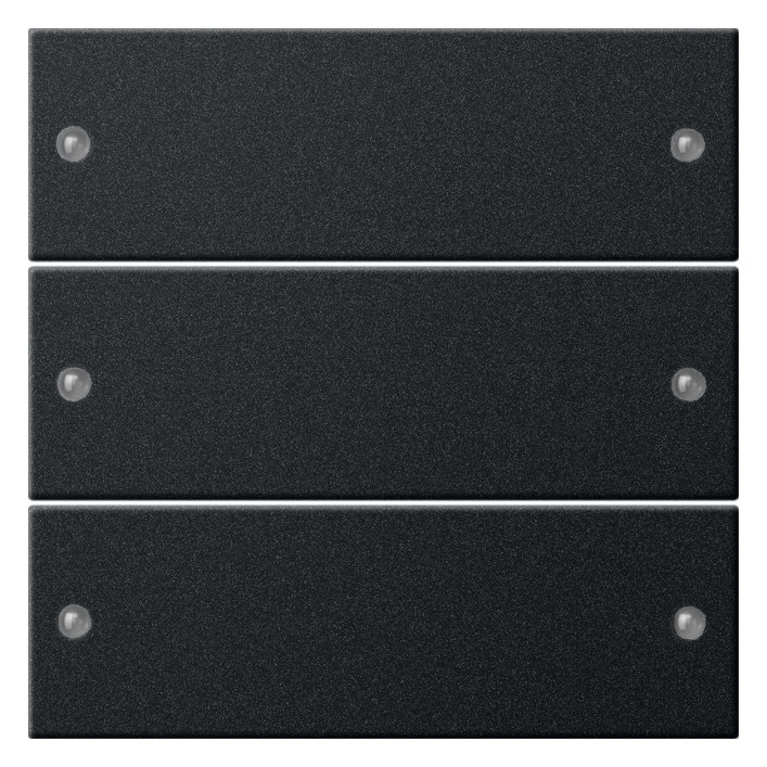 1St. Gira 2183005 Wippenset 3f System 55 Schwarz m(lack.)