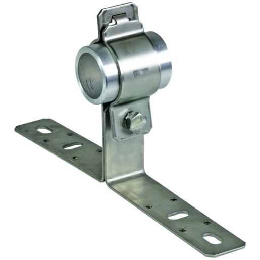 1St. Dehn 105340 Wandbefestigung NIRO mit Überleger für Rohre D 50mm für DEHNiso-Combi WB D50 WA V2A