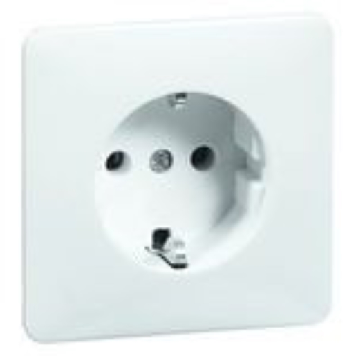 1St. Peha D 80.6511 W Standard Steckdose Schuko weiß