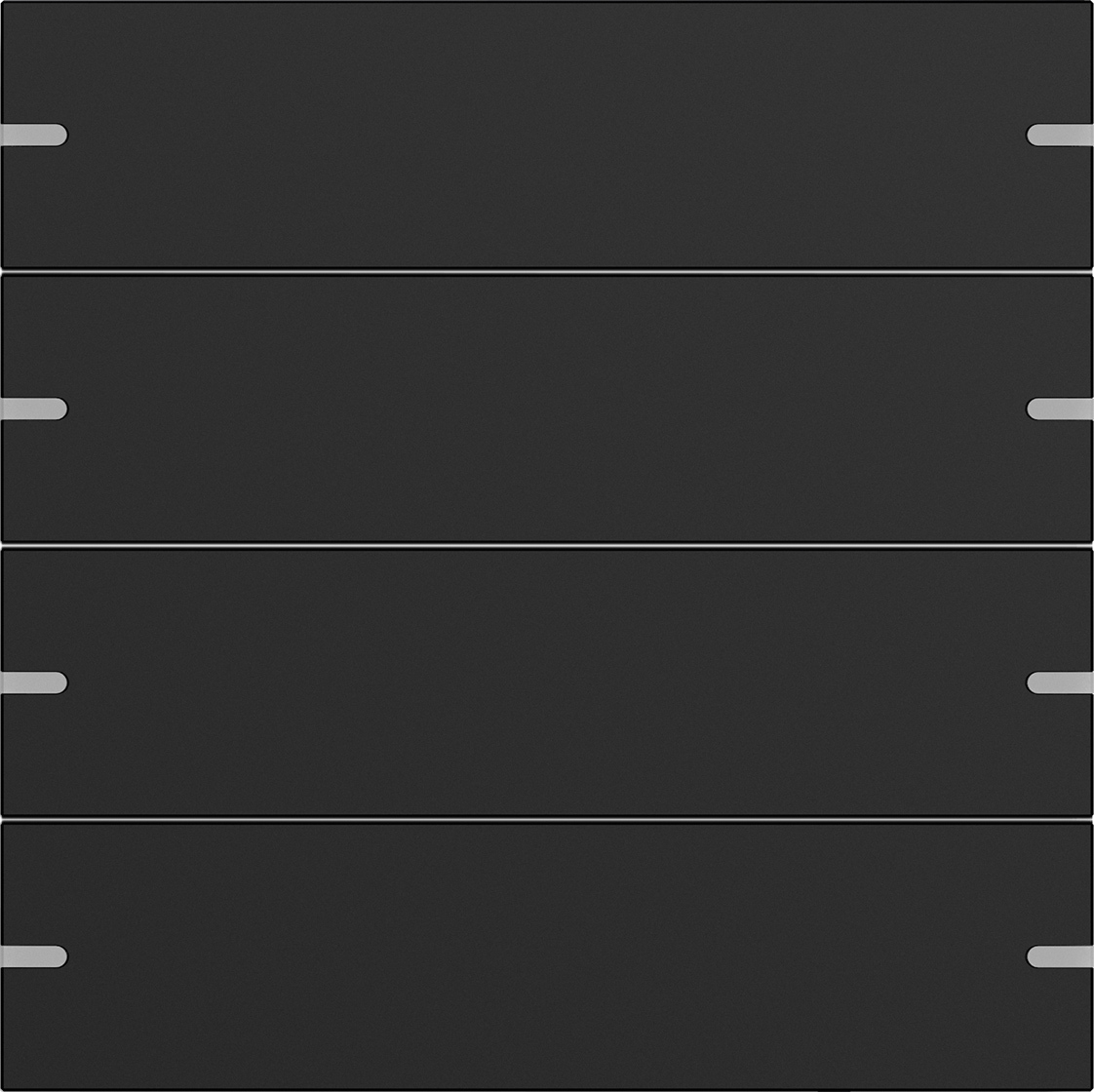 1St. Gira 5024905 Wippenset 4f Tastsens.4 TS4 Schwarz m(lack.)