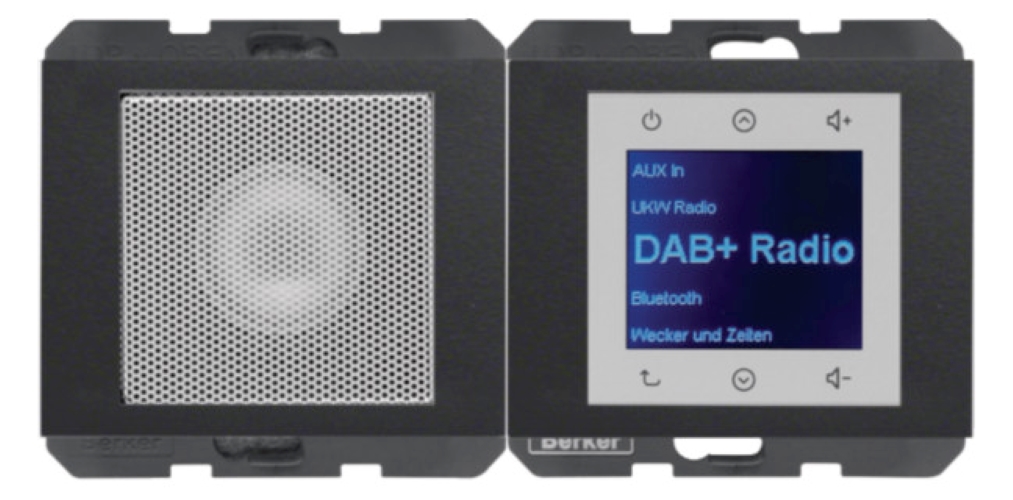 1St. Berker 30807006 Radio Touch mit LS DAB+ BT K.x anthrazit