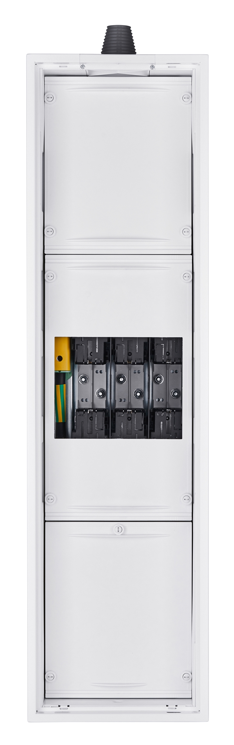 1St. F-Tronic EIN1100-NH2 Einspeisegehäuse EIN1100-NH2, bis 150mm², inkl. NH2, ESV5, H=1100mm, B=300mm, T=210mm 7110506