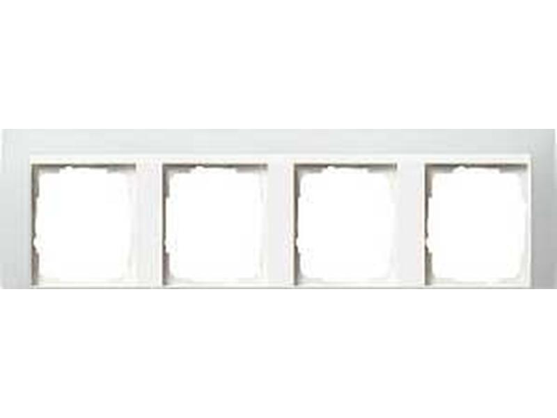 1St. Gira 0214334 Rahmen 4fach für Reinweiß Gira Event Opak Weiß
