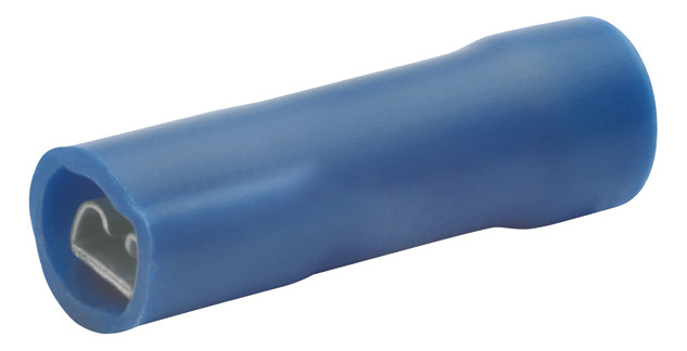 100St. Klauke 8301V Flachsteckhülse isoliert, 2,8x0,5 mm, 1,5-2,5 mm², PVC vollisoliert