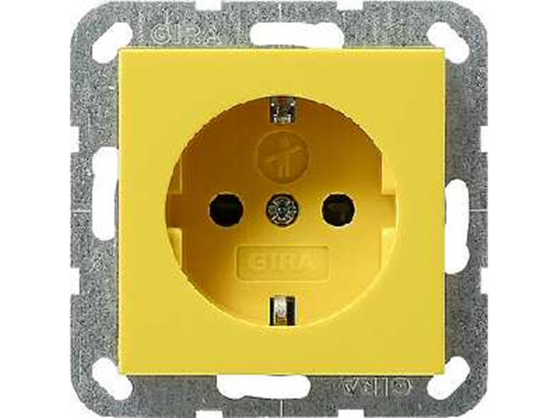 1St. Gira 275902 Steckdose, gelb, Unterputz UP, 1 Fach, IP20