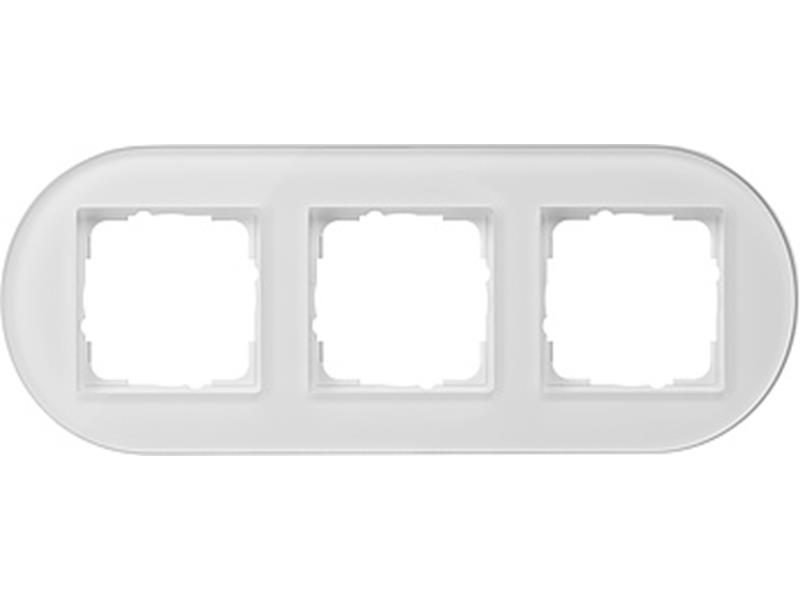 1St. Gira 0213130 Abdeckrahmen 3f Gira Studio G Weiß