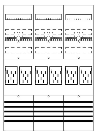 1St. Striebel BF37F6 BF37F6 Zählerfeld 7RE 6Z vorverdrahtet