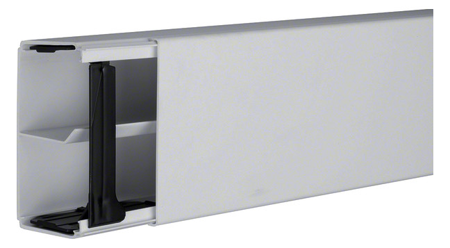 2m Hager LF6011107035 Kabelkanal mit Trennwand PVC LF 60x110 lichtgrau