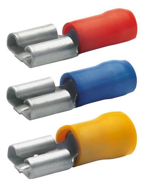 1St. Klauke 750BZ Flachsteckhülse isoliert, 6,3x0,8 mm DIN