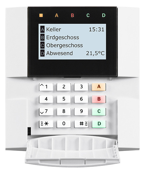 1St. Indexa 9000TD, SYSTEM 9000 BUS-Bedienteil, drahtgebunden, LCD-Display, RFID-Kartenleser