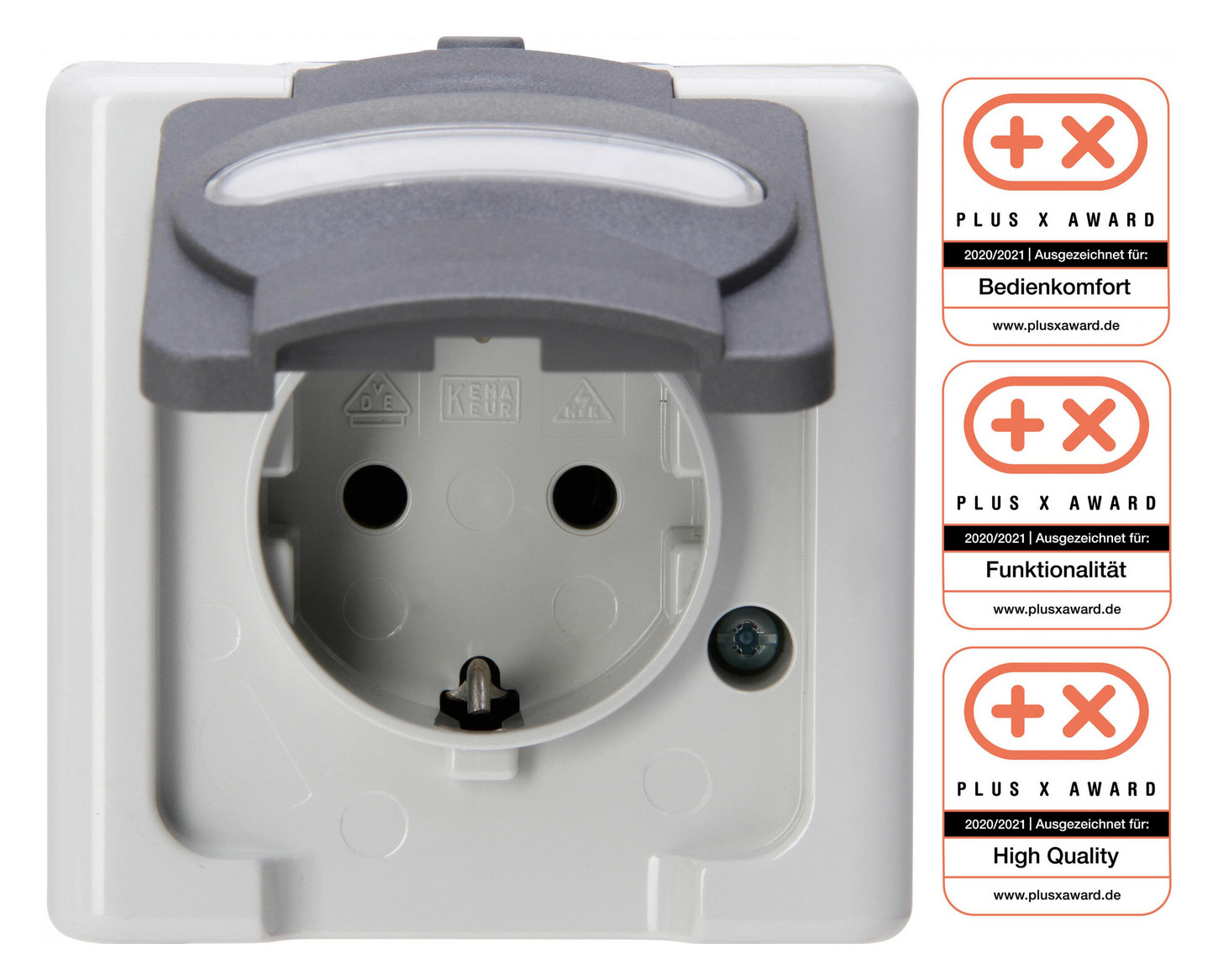 1St. KOPP 103356006 AP-FR Steckdose1f.BLUEgr,Inhalt:1Stück