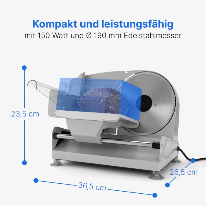 1St. Bomann MA 451 CB SI Allesschneider 150 Watt Schnittstärke 0-15mm