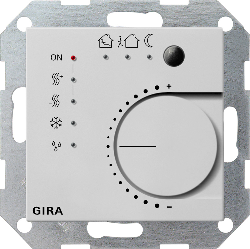 1St. Gira 2100015 KNX Stetigregler Tasterschnittst. 4f System 55 Grau m