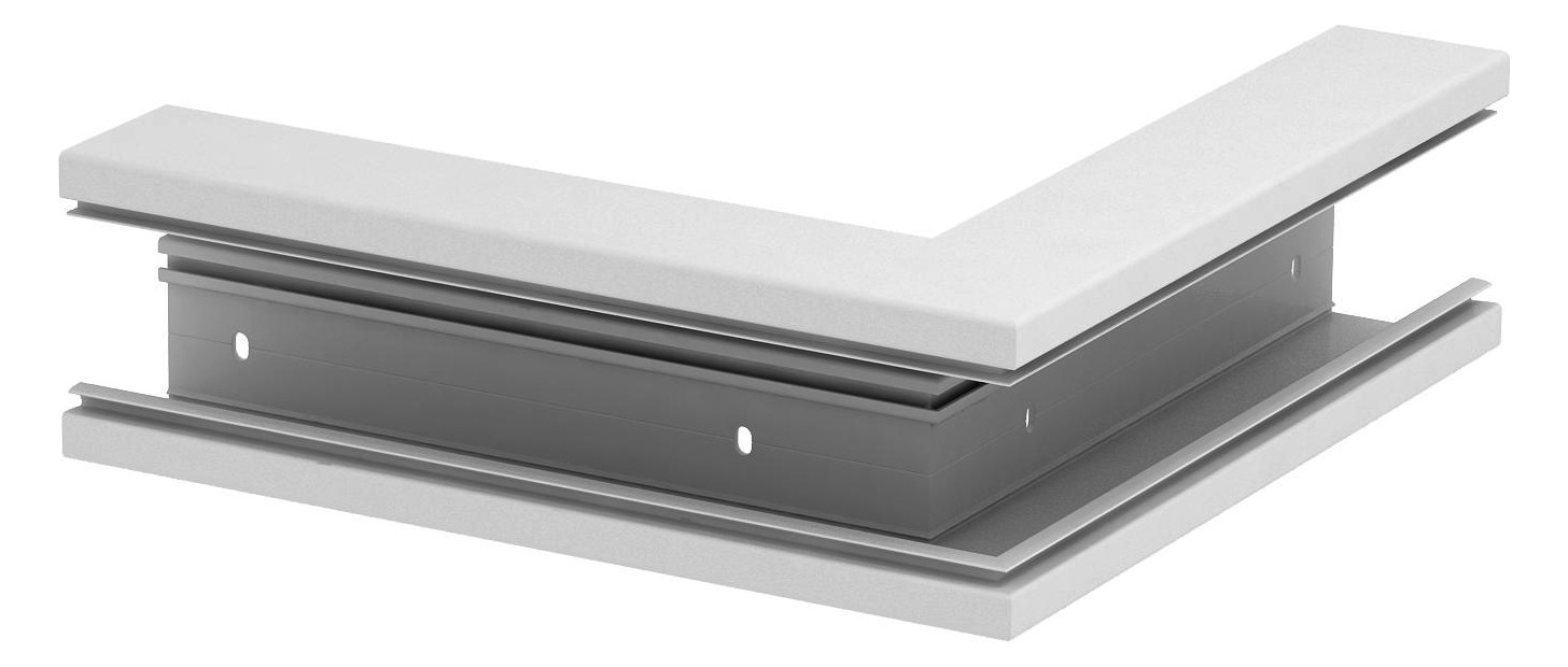 1St. OBO Bettermann GK-A70110RW Außeneck 70x110mm, PVC, reinweiß, RAL 90