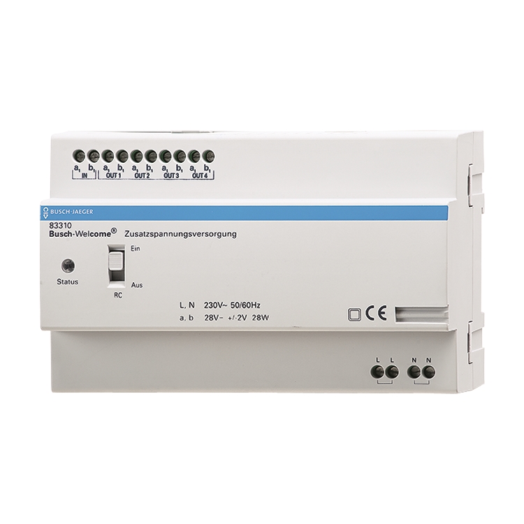 1St. Busch-Jaeger 83310 Zusatzspannungsversorgung Busch-WElcome (2-Draht-System)