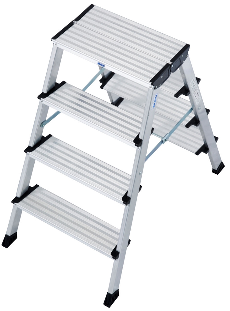 1St. Krause 126047 MONTO Doppel-KlappTritt Treppo, 2x4 Stuf