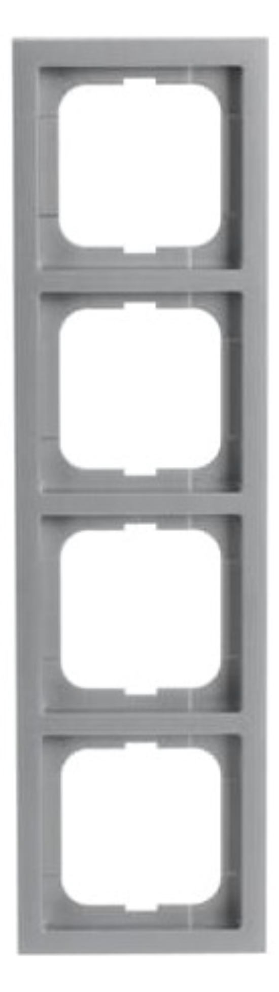 1St. Busch-Jaeger 1724-183K future linear-4-fach Rahmen future linear alusilber