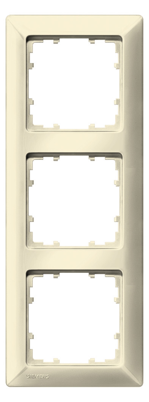 1St. Siemens 5TG2583-0 DELTA line elektroweiß Rahmen 3-fach