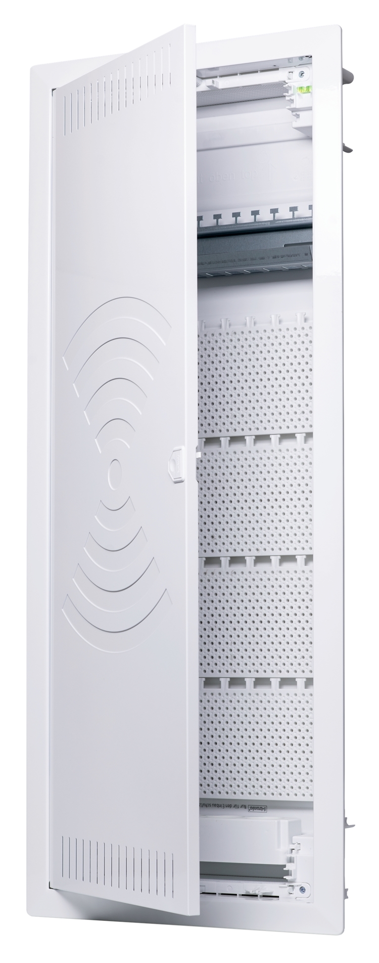 1St. F-Tronic JUMBO60KW HW/UP Kommunikationsvert. 5r., Jumbo60KW, mit W-LAN Tür, Patchfeld, Steckdose 3-fach 7250066