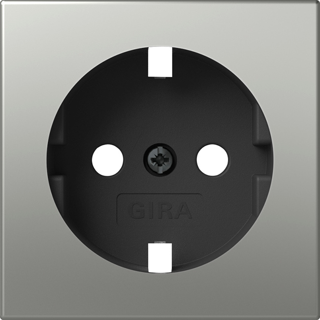 1St. Gira 4920600 Abdeckung für SCHUKO-Steckdose 16A 250V Edelstahl