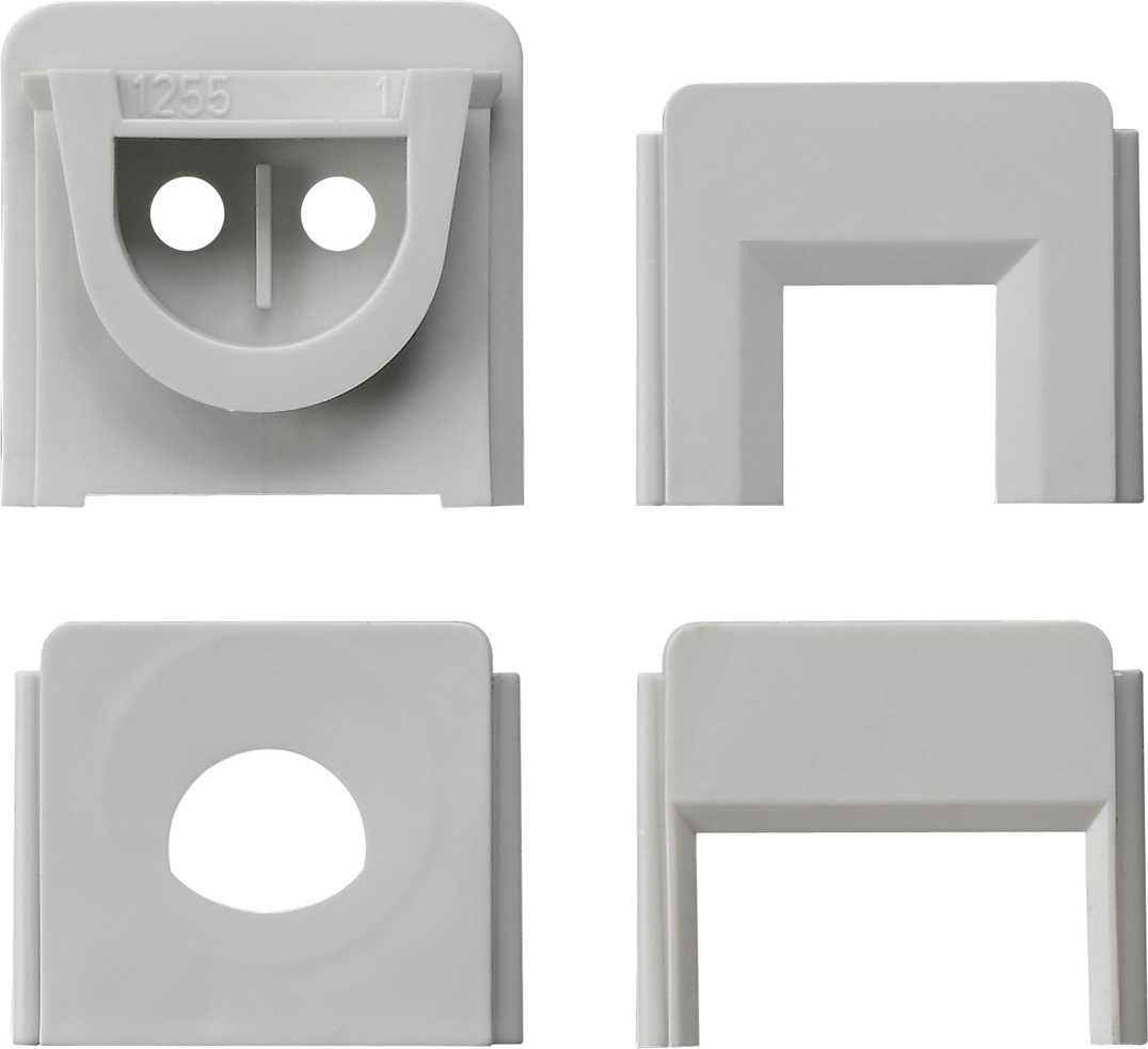 1St. Gira 000730 Adapter Ltg.einf. 2fach Set WG AP Grau