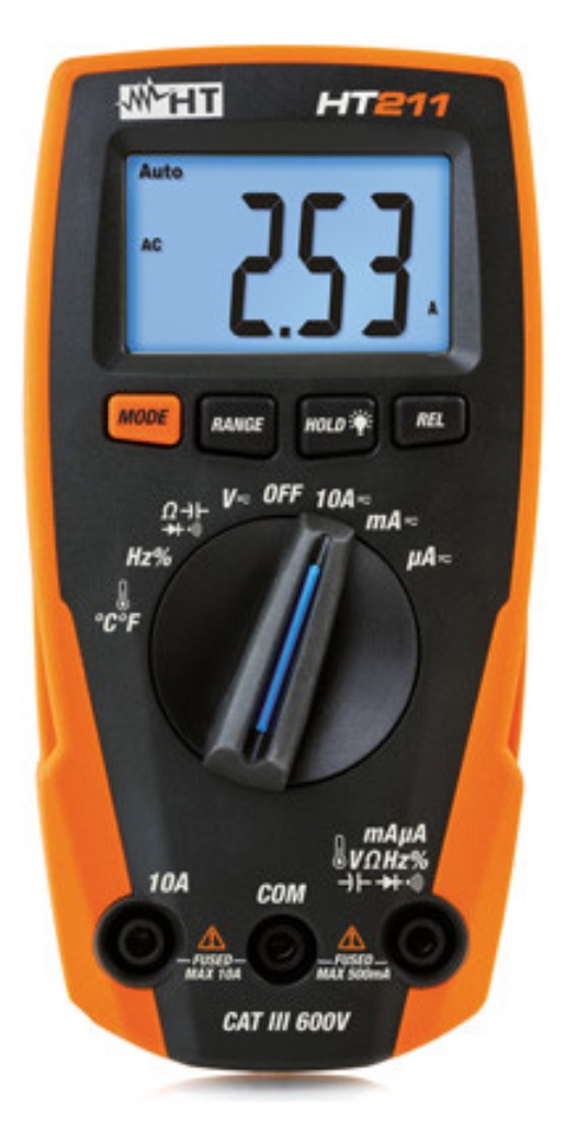 1St. HT HT211 Kompaktes Digitalmultimeter