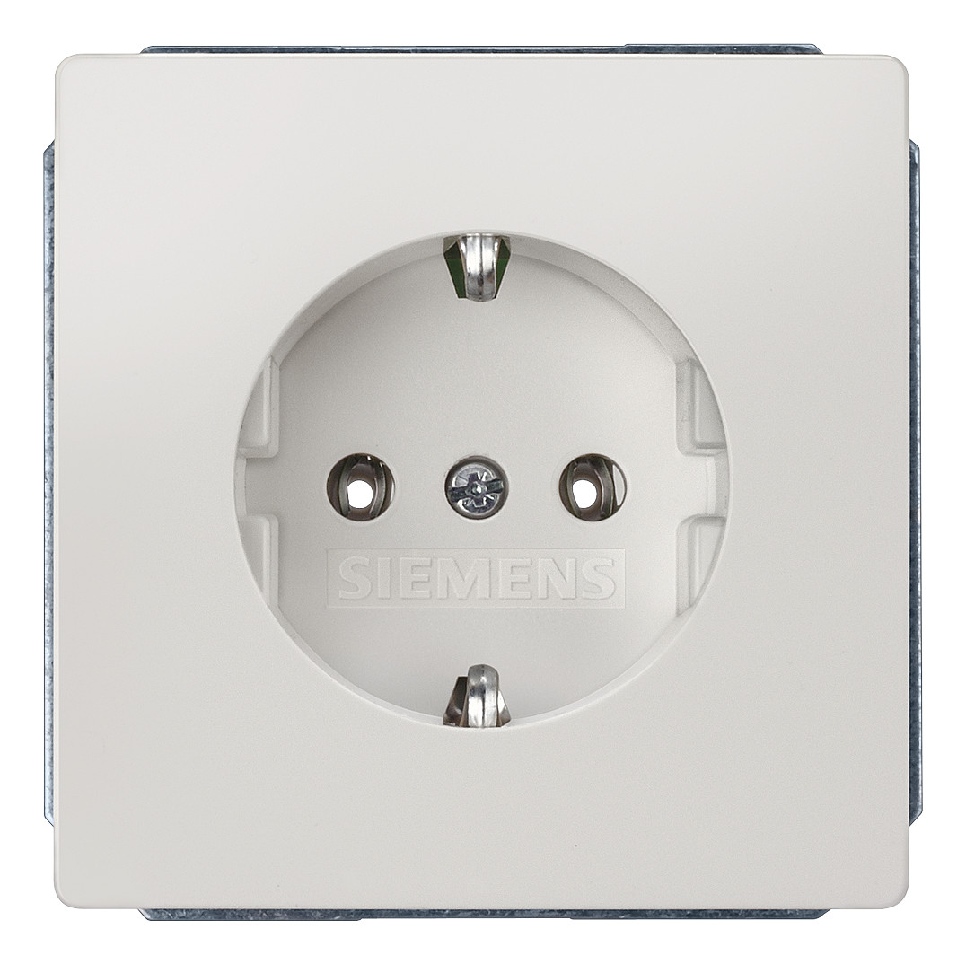 1St. Siemens 5UB1853 DELTA style SCHUKO-Steckdose, titanweiß
