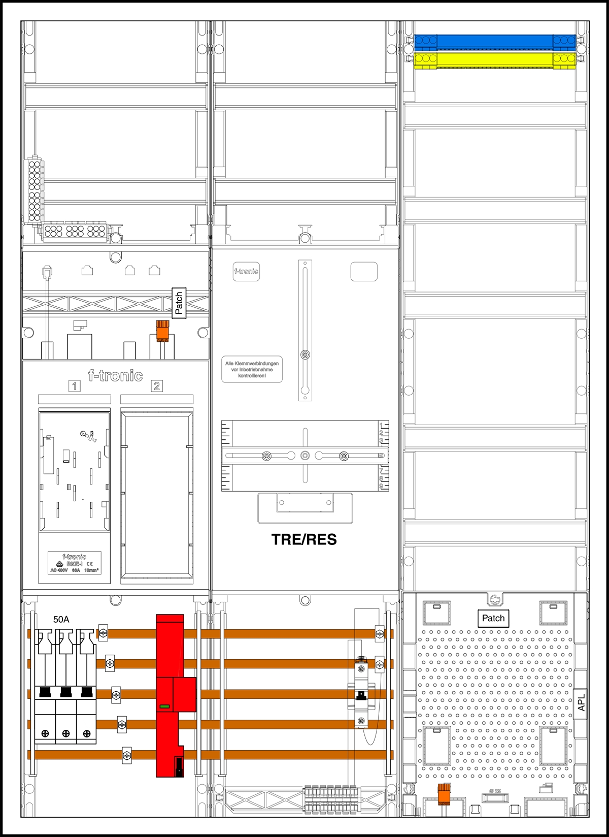 1St. F-Tronic EHZ731TAPZ50B6ÜS EHZ731TAPZ50B6ÜS, 1 ZP, DS, 1 TRE, 1 VAPZ inkl. APL, ÜSS, SLS 50A, SPVGB6, 2 PPV,1 PL150 7195429