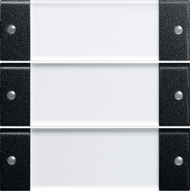 1St. Gira 2133005 Wippenset 3f BSF System 55 Klar/Schwarz m